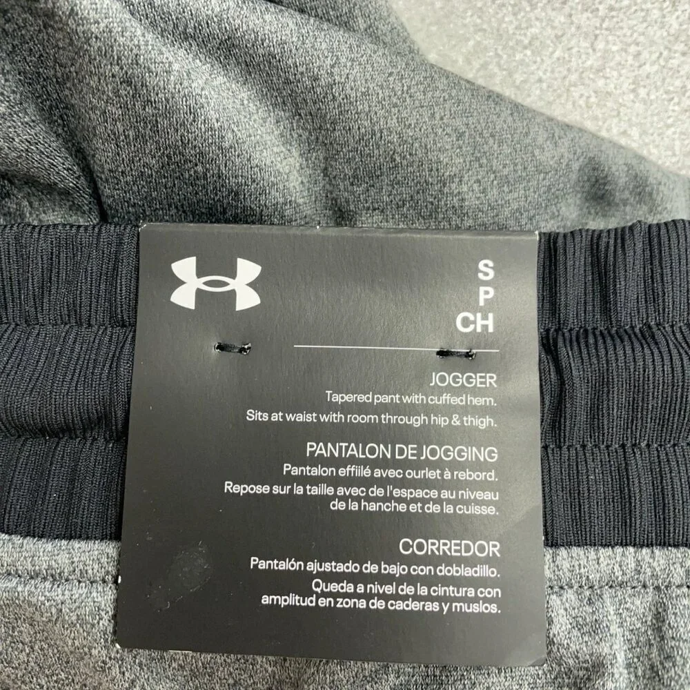 NEW Under Armour Men's S Sportstyle Tricot Jogger Pants Loose Fit Gray G1613